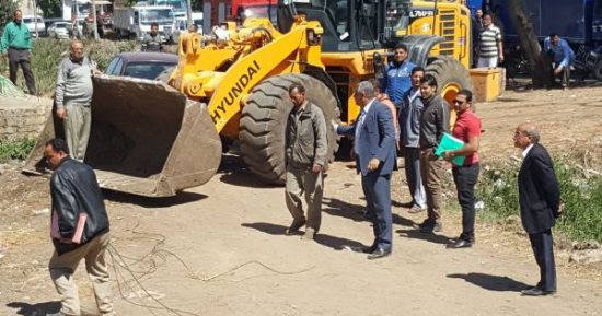إزالة حالة تعدى على أرض زراعية بمركز الزقازيق فى الشرقية