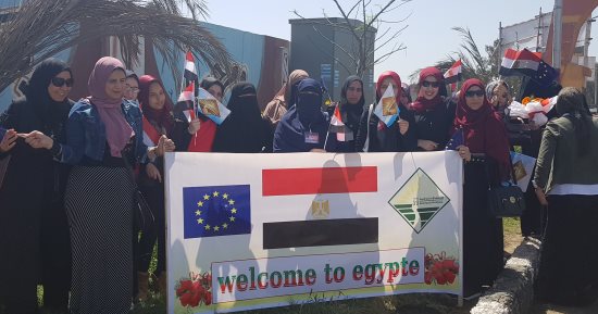 وفد البنك الدولى يزور مدينة المطرية بالدقهلية لافتتاح مشروعات تشغيل الشباب