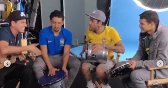 كأس العالم 2018.. شاهد احتفالات لاعبى البرازيل قبل ودية روسيا