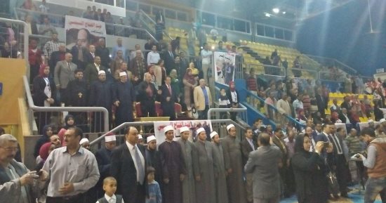 بدء مؤتمر "حماة الوطن" ببنى سويف لدعم الرئيس السيسي 
