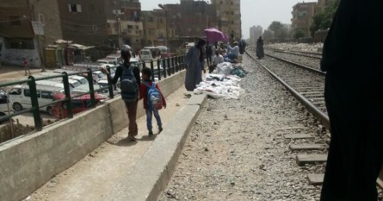 مصرع ربة منزل صدمها قطار فى البدرشين 