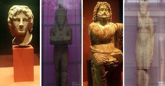 معرض أسرار مصر الغارقة يواصل إبهار العالم.. "الآثار" تعرض 293 قطعة أثرية فى أمريكا بعد نجاحه فى سويسرا وإنجلترا.. الوزارة تتخذ جميع الاحتياطات الأمنية لتأمين القطع.. وبيع ألف تذكرة فى يومه الأول