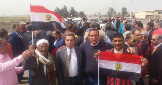 صور.. مسيرة حاشدة لائتلاف دعم مصر بكفر الشيخ لدعم الرئيس السيسى