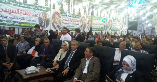 فيديو وصور.. مؤتمر جماهيرى بأبو كبير الشرقية لدعم السيسي بحضور وزير التموين