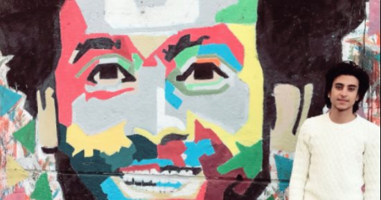 محمد صلاح يرد على شاب رسم له جرافيتى فى كفر الشيخ