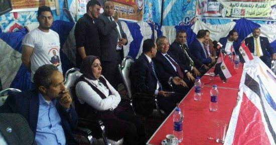 المشاركون فى مؤتمر قبيلة الجبالى بسمالوط يعلنون تأييدهم للسيسي بالمنيا