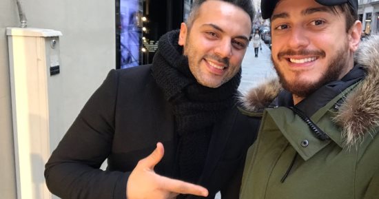 صور.. كواليس لقاء سعد لمجرد مع أحمد فريد فى باريس