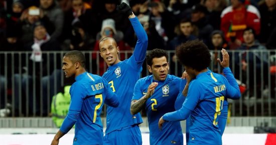 مجموعة مصر.. روسيا تسقط أمام البرازيل بثلاثية وديا