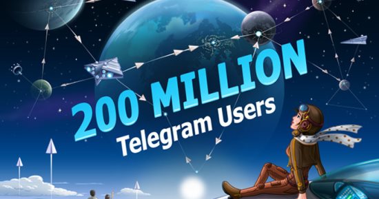 200 مليون مستخدم لتطبيق تليجرام شهرياً