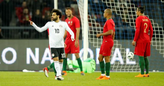 زى النهاردة.. محمد صلاح يهز شباك البرتغال فى حضور رونالدو