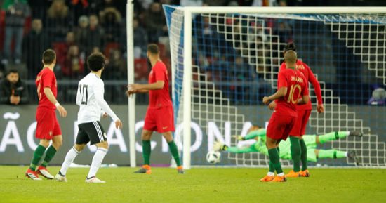 فيديو.. محمد صلاح يتقدم لمصر بالهدف الأول أمام البرتغال