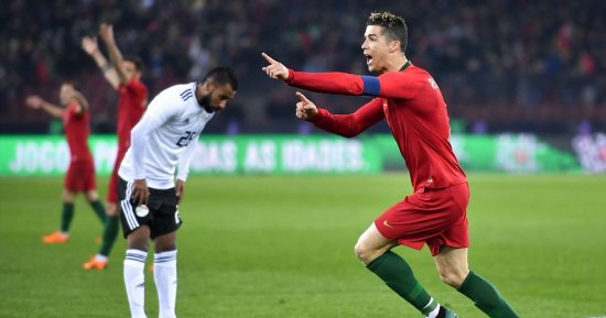 كريستيانو رونالدو يحقق 3 أرقام قياسية بهدفيه أمام مصر