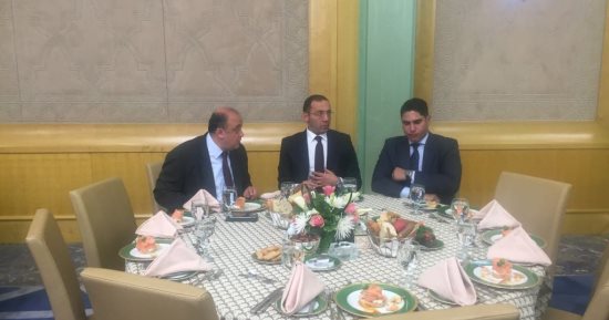 خالد صلاح يشارك فى حفل الاحتفاء بالوزير قطان بعد انتهاء عمله سفيرا بالقاهرة