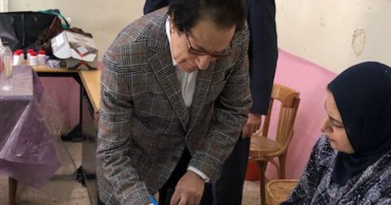 صور.. فاروق حسنى يدعو المثقفين للمشاركة فى الانتخابات