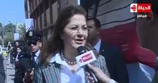 وزيرة التخطيط: سعيدة بالظهور الإيجابى للمصريين فى انتخابات الرئاسة