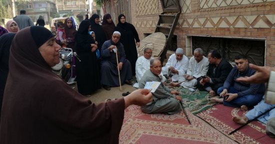 صور.. نقاط إرشاد للناخبين "على الحصر البلدى" بالمنوفية 