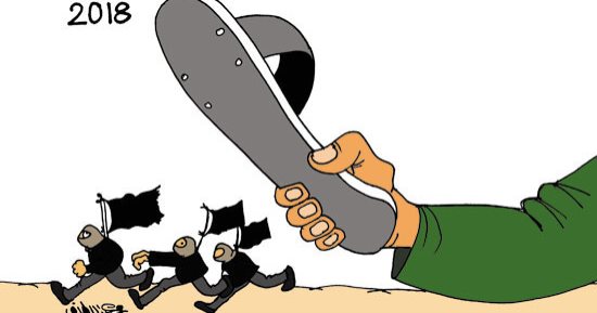 "بى بى سى" تبرز كاريكاتير "اليوم السابع" عن نجاح الانتخابات الرئاسية 