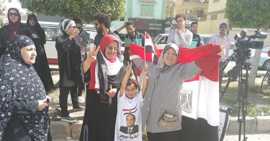 أجواء احتفالية فى انتخابات الرئاسة بمدينتى أوسيم والبراجيل