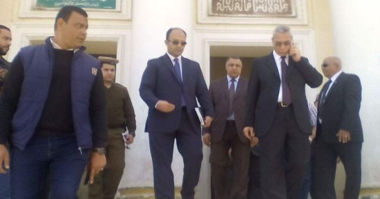صور  .. مدير أمن المنيا يتفقد اللجان الانتخابية بالمحافظة 