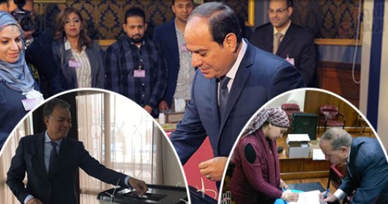 "يوم الانتخاب.. يكرم الشعب ويهزم الإرهاب".. مواطنو العاصمة يحتشدون بـ"العرس الانتخابى" منذ التاسعة صباحا.. سيدات عين شمس يرددن " تحيا مصر.. يحيا جيش مصر وشرطة مصر".. والسيسى وقرينته يدليان بصوتيهما بمصر الجديدة
