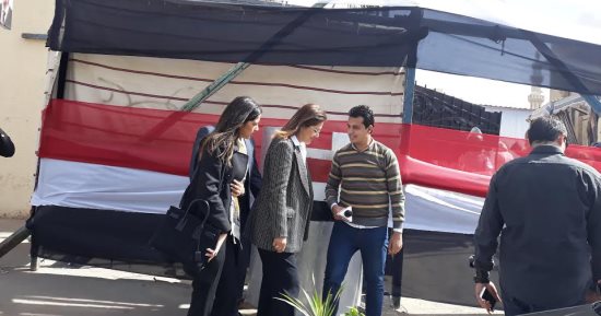 صور.. وزير التخطيط تدلى بصوتها فى الانتخابات الرئاسية بمصر الجديدة