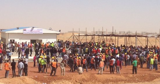 العاملون بالعاصمة الإدارية الجديدة يحتشدون للتصويت فى الانتخابات الرئاسية