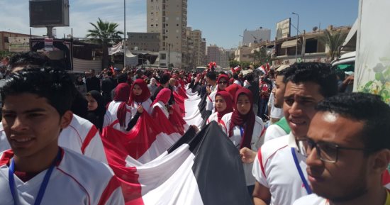 صور.. مسيرات شعبية فى البحيرة لحث المواطنين على المشاركة