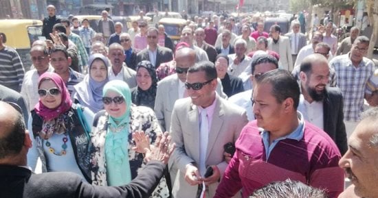 مسيرة حاشدة لحث المواطنين على المشاركة بالانتخابات بمركز الدلنجات بالبحيرة