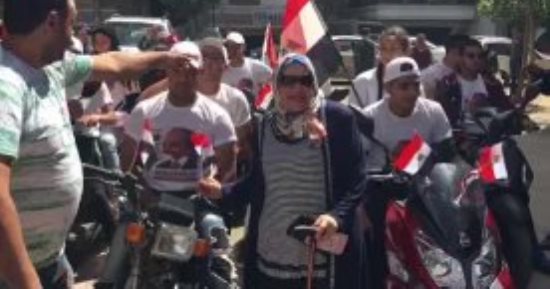 فيديو.. مجموعة من الشباب على درجات نارية لحث المواطنين على المشاركة فى الانتخابات