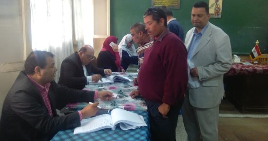 صور.. إقبال على اللجان الانتخابية من أهالى كفر الشيخ