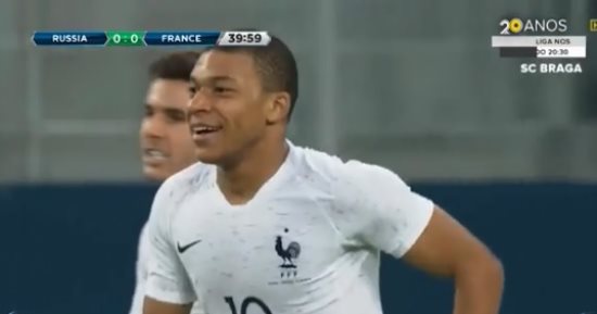 فيديو.. مبابى يمنح فرنسا التقدم على روسيا فى الشوط الأول بهدف رائع