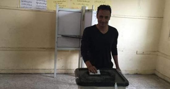 طارق السيد يدلى بصوته فى الانتخابات ويوجه رسالة للمصريين: لبوا نداء الوطن