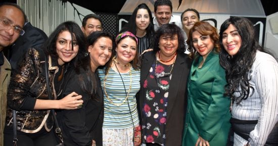 صور.. وزيرة الثقافة والمسرحيون يحتفلون باليوم العالمى للمسرح 