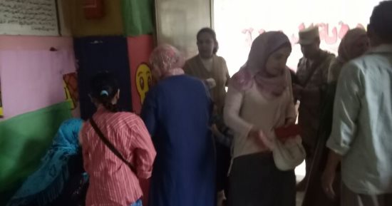 صور.. تزايذ إقبال الناخبين على صناديق الاقتراع بلجان عين شمس