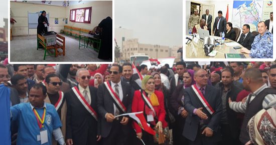 ثالث أيام انتخابات الرئاسة.. المحافظات تتوج العرس الديمقراطى بحشود شعبية.. الشباب يتصدرون المشهد بالبحيرة.. مسيرة لطلاب دمنهور لتحفيز المواطنين.. مدير أمن كفر الشيخ يرسل سيارته لمسن.. وسيدات الدقهلية 100% ..صور