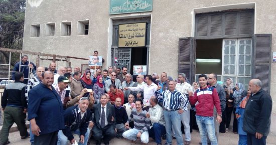 العاملون بمنطقة شرق الدلتا بالسكة الحديد يصوتون فى الانتخابات الرئاسية