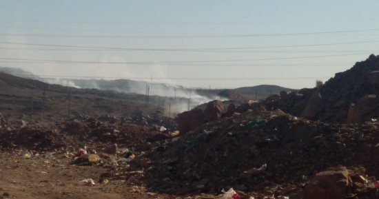 صور.. شكوى من حرق القمامة بمقلب المحمودية بأسوان