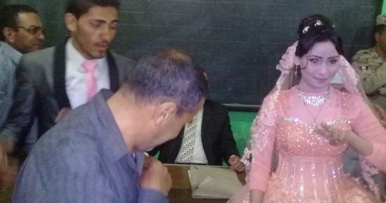  حفل خطوبة فى لجنة بحر البقر الانتخابية بالشرقية
