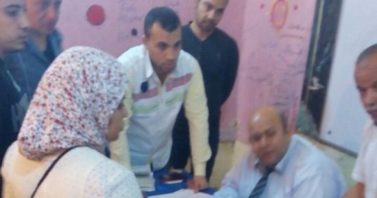أول صورة من الفزر بلجنة 38 بمدرسة الإسماعيلية والزهراء بأوسيم 