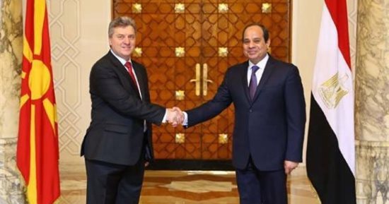 السيسي يتلقى اتصالا هاتفيا من الرئيس المقدونى للتهنئة بإتمام انتخابات الرئاسة