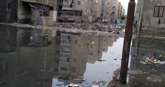 شركة الصرف عن شكوى شارع الأصبغ بالزيتون: كسر ماسورة مياه وتم إصلاحه
