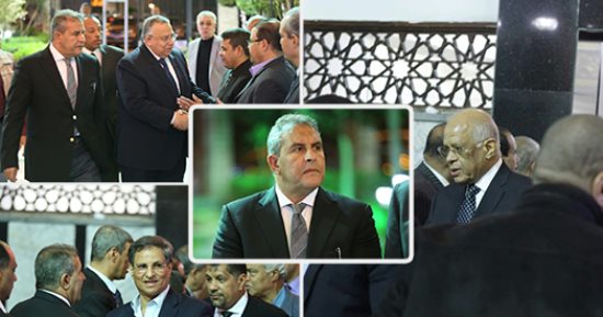 على عبد العال ونواب البرلمان ونجوم الرياضة فى عزاء عم طاهر أبو زيد