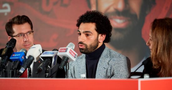 محمد صلاح فى مؤتمر فودافون: أحلم بالتتويج بدورى أبطال أوروبا مع ليفربول
