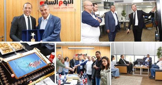 منح محسن جابر نجمة اليوم السابع الذهبية تقديرا لمسيرته