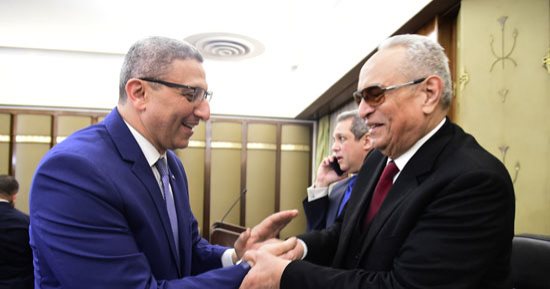 صور.. أعضاء "تشريعية البرلمان" وقيادات المجلس يهنئون "أبوشقة" على رئاسة حزب الوفد