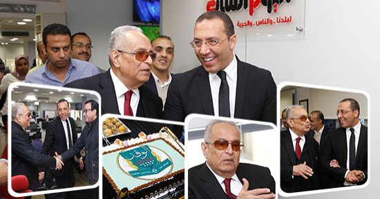 بهاء أبو شقة يستهل رئاسته للوفد بزيارة اليوم السابع.. رئيس بيت الأمة يتفقد إصدارات المؤسسة ويكشف رؤيته لتطوير الحزب وجريدته.. ويؤكد أن السياسات القادمة ستنحاز للطبقات الفقيرة.. ويرد على منتقدى تعدد مناصبه
