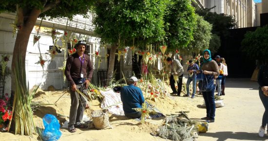 فيديو وصور.. بدء الاحتفال بقداس أحد السعف بالكنيسة المرقسية بالإسكندرية