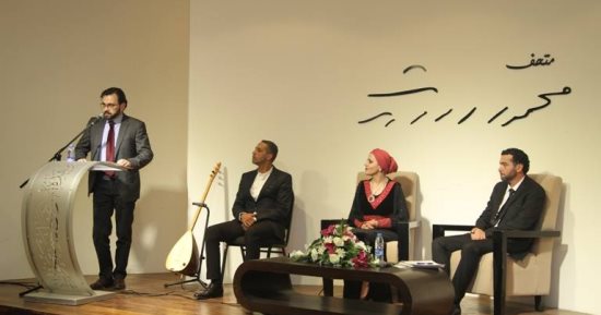 وزير الثقافة الفلسطينى يشهد إطلاق "رماد ساخن" فى متحف محمود درويش.. صور