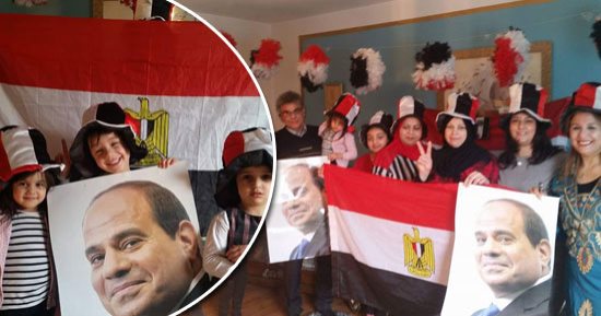 أبناء مصر فى الخارج يحتفلون بفوز السيسى فى انتخابات الرئاسة 2018.. الجاليات المصرية تجهز لاحتفالات بكبرى المدن الأوروبية بأعلام مصر وصور الرئيس.. ورئيس جالية "حبيبتى يا مصر" ببرلين: سيصل بمصر لبر الأمان