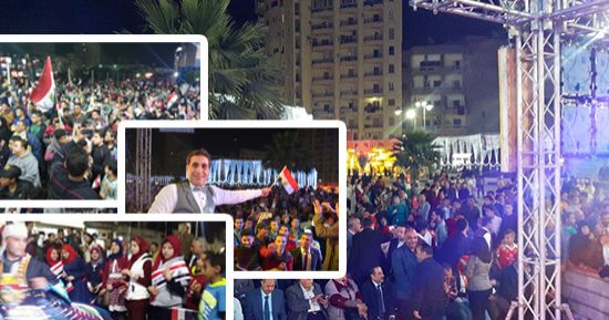 فيديو وصور.. احتفالات ساهرة تجتاح محافظات مصر بفوز الرئيس السيسى بفترة رئاسة ثانية.. نائبان بالأقصر يحتفلان على ظهر الخيول.. وشعبان عبد الرحيم يغنى فى الغردقة.. والسيدات والأطفال يرقصون على أنغام "قالوا إيه"
